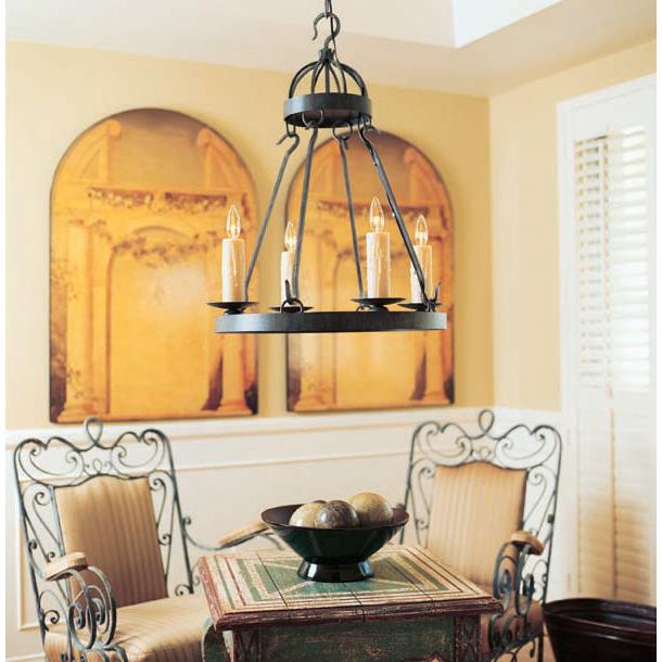 2nd Ave Design 01.0750.24 Lakeshore Chandelier in Antique Iron Gate