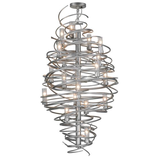 2nd Ave Design 01.0968.30.PEWTER Cyclone Chandelier in Pewter