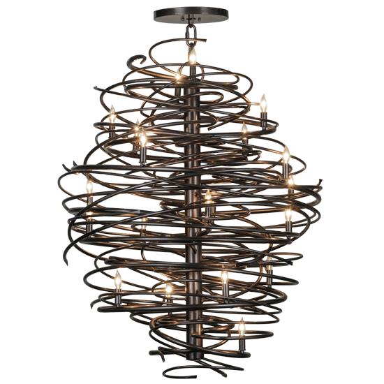 2nd Ave Design 01.0968.42.50H Cyclone Chandelier in Cosmic Silver Vein