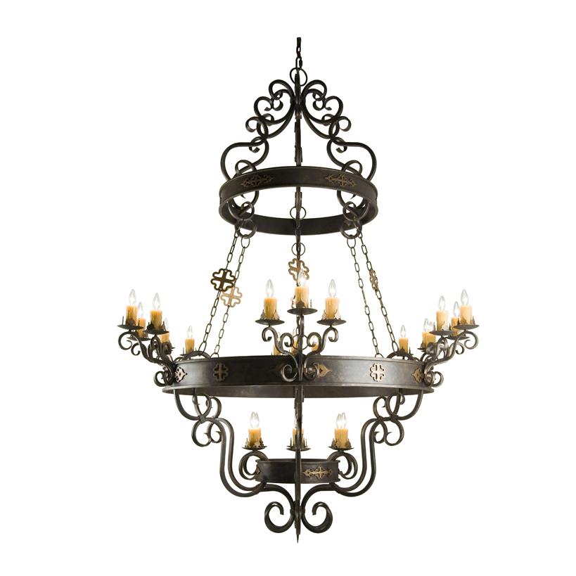2nd Ave Design 01.0989.72 Santino Chandelier 72 Chandelier in Gilded Tobacco/Gold Accent