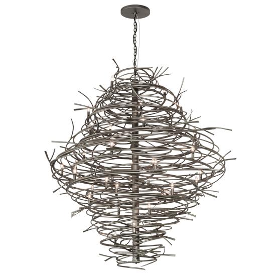 2nd Avenue Lighting 01.0995.60.72H Cyclone Chandelier in Pewter