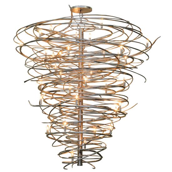 2nd Ave Design 01.0995.72.CONE Cyclone Chandelier in Pewter