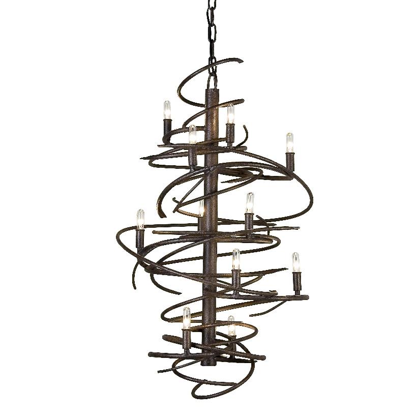 2nd Ave Design 01.1075.24 Cyclone 13 Chandelier in Cajun Spice