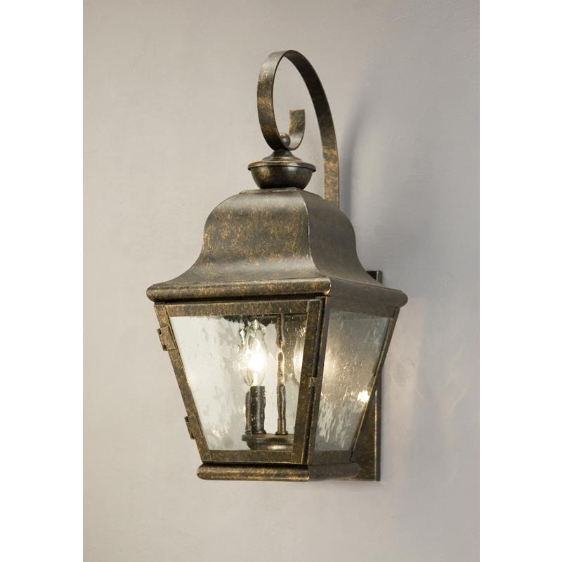 2nd Ave Design 03.1314.9 Palmer Bracket Lantern - Medium Exterior Lantern in Antique Rust