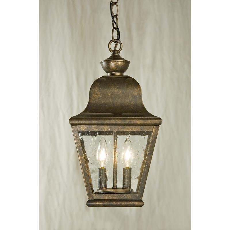 2nd Ave Design 03.1316.9 Palmer Hanging Lantern - Medium Exterior Lantern in Antique Rust