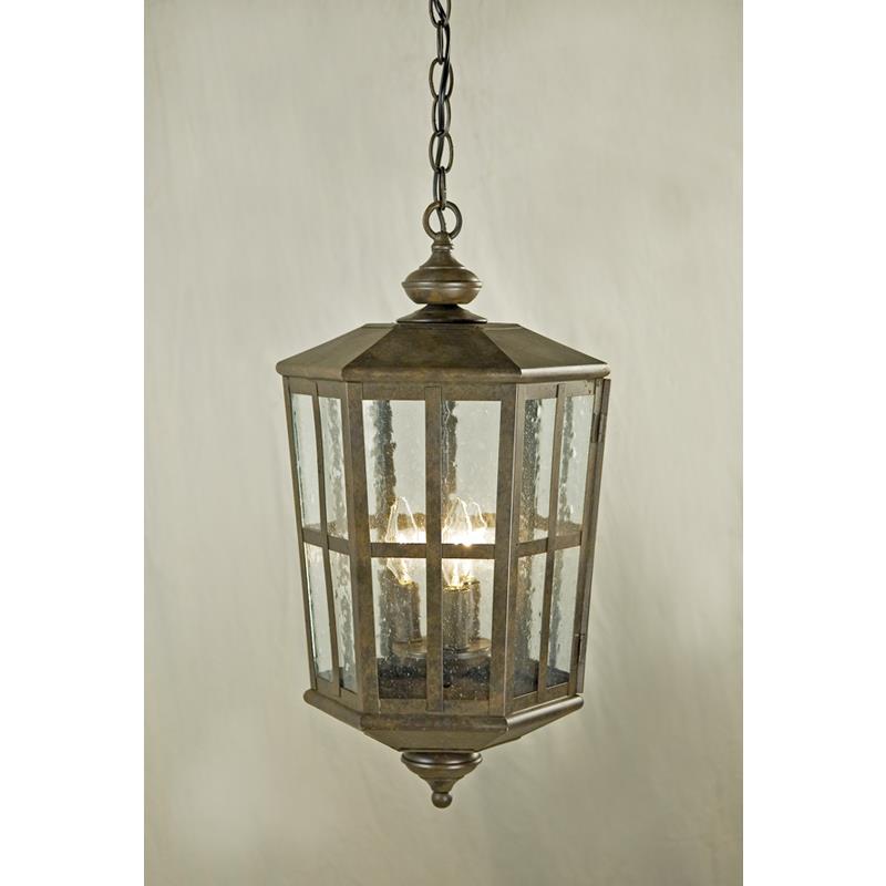 2nd Ave Design 03.1321.12 Manchester Hanging Lantern - Medium Exterior Lantern in Antique Rust