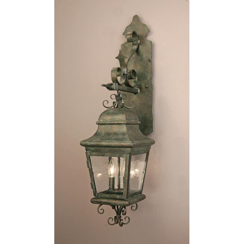 2nd Ave Design 03.1333.9 Vincente Ds Bracket Lantern - Medium Exterior Lantern in Golden Verde