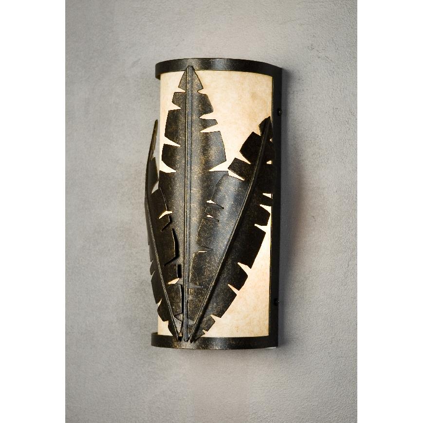 2nd Ave Design 04.1105.5W.ADA Banana Leaf Wall Sconce in Gilded Tobacco
