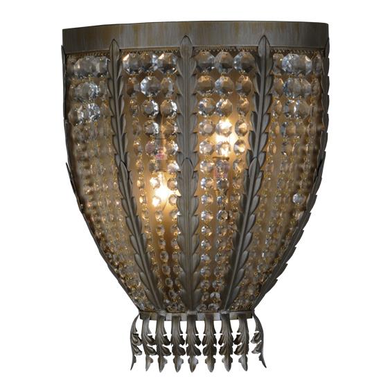 2nd Ave Design 04.1489.16.X Chrisanne Sconce in Antique Silver