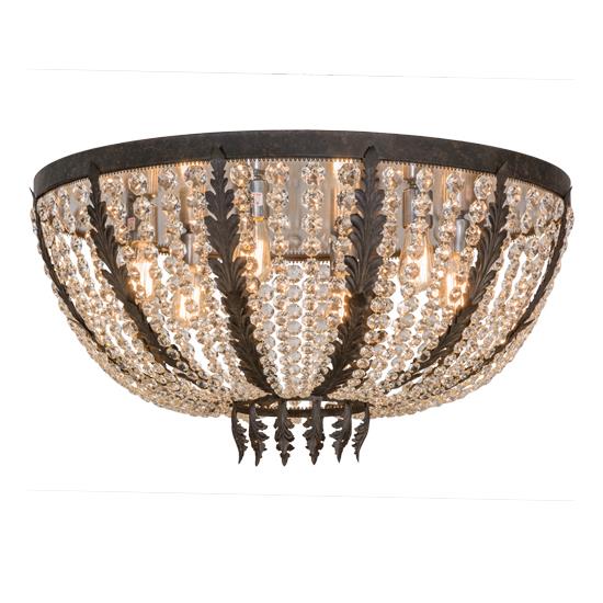 2nd Ave Design 05.0424.32.X.065T Chrisanne Cristal Ceiling Mount in Chestnut Textured