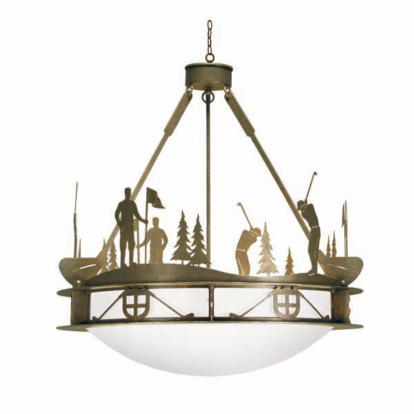 2nd Ave Design 05.0740.32.GOLF Fairway Pendant in Gilded Tobacco