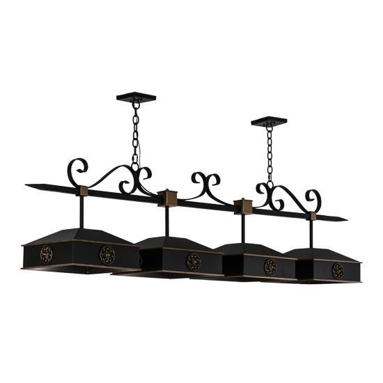 2nd Ave Design 05.0948.78 Stefano Pendant in Blackwash W/ Gold Accents