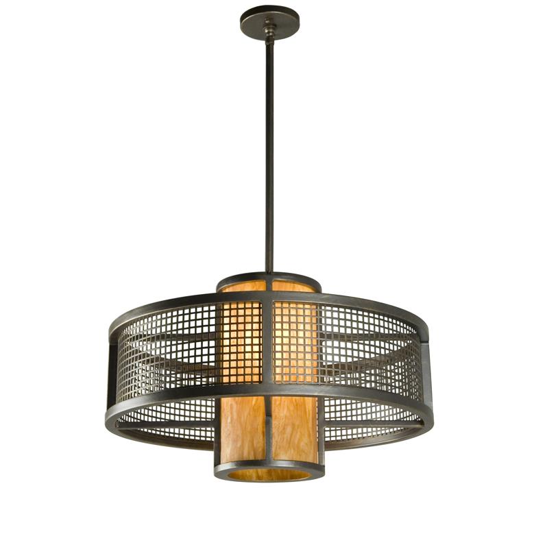 2nd Ave Design 05.1123.24 Cilindro Mesh Pendant Pendant in French Bronze