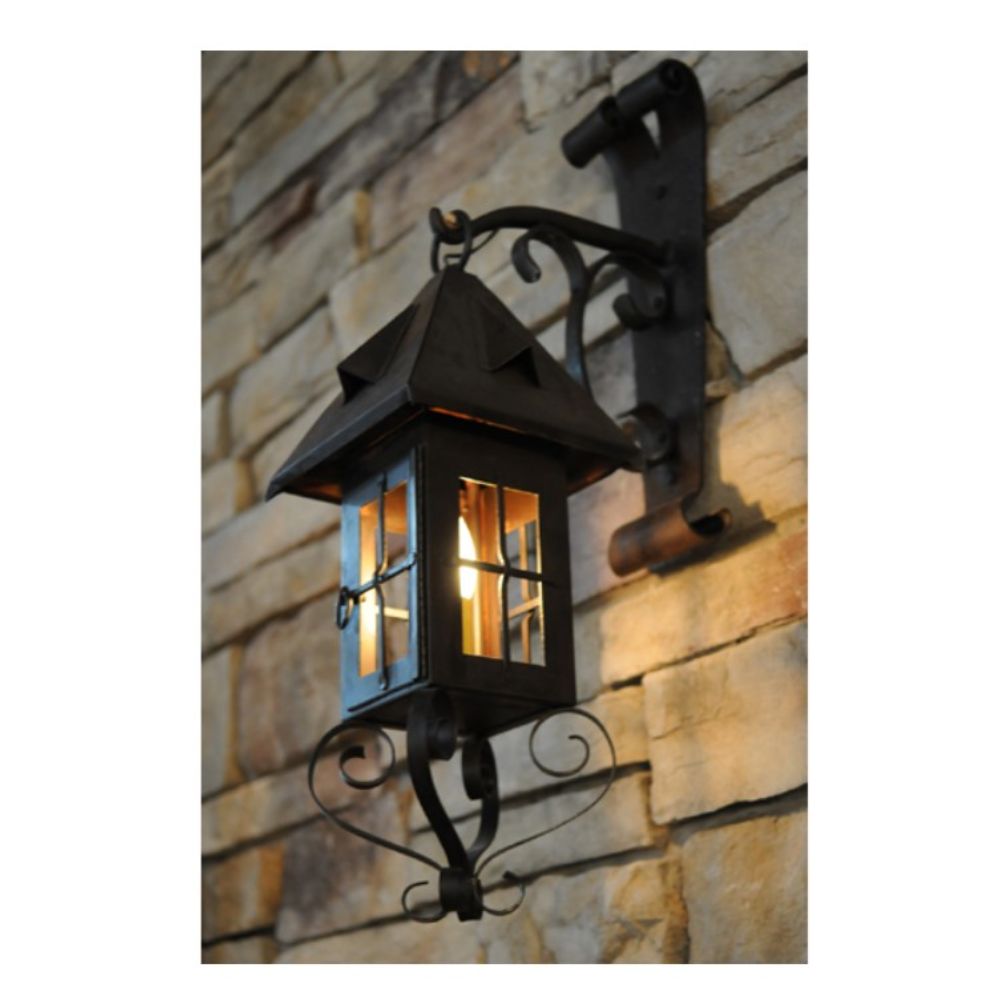 2nd Avenue Lighting 13369-18-N 18" High Restored Kasteel Wall Sconce in Hand Wrought Iron