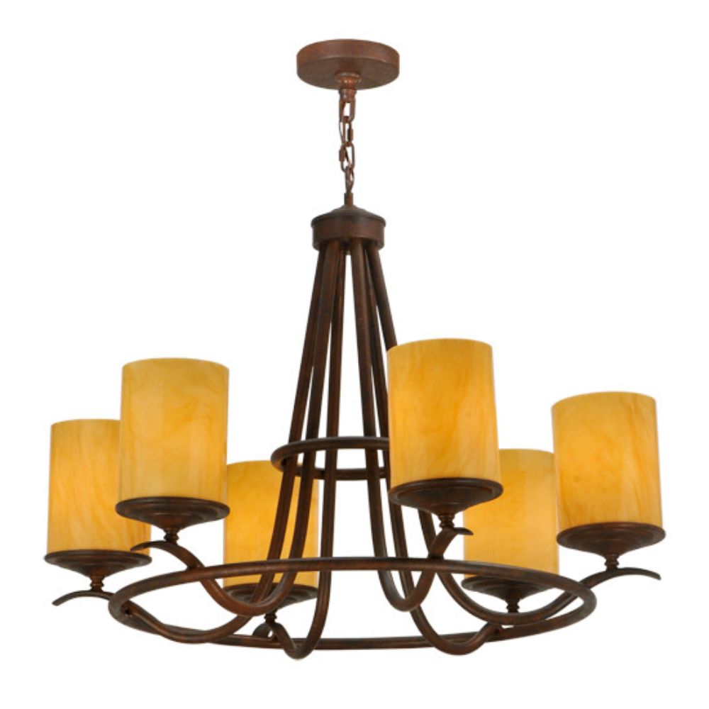 2nd Ave Design 871488.36 Octavia 6 Chandelier in Rusty Nail