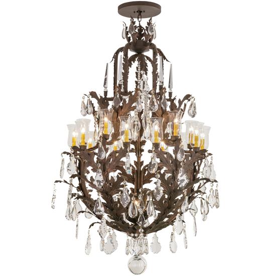 2nd Ave Design 87628.36.X French Baroque Chandelier in Gilded Tobacco