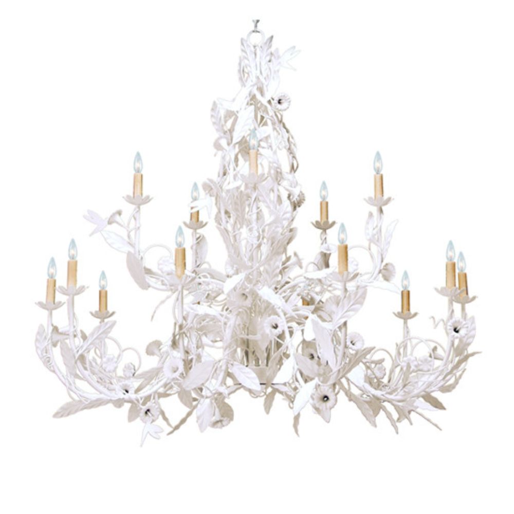 2nd Avenue Lighting 87756.6  Le Printemps 15 Light Chandelier in Tuscan Ivory