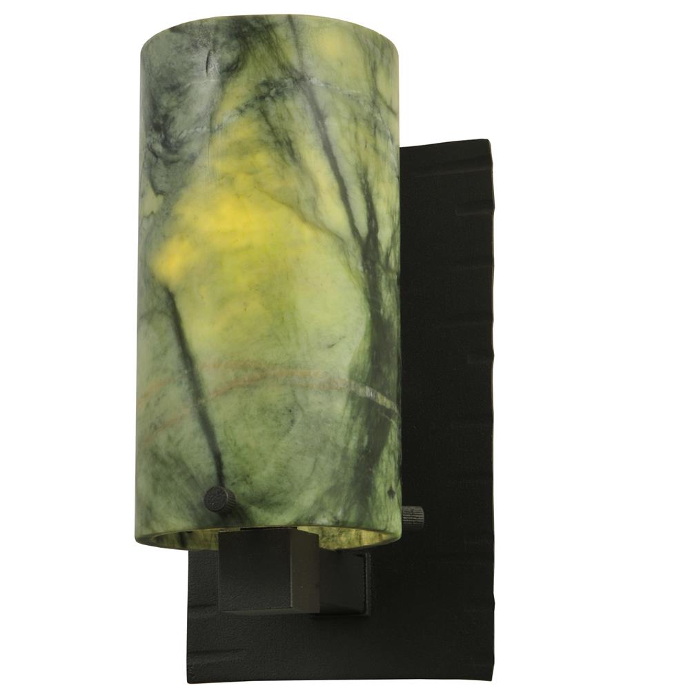 2nd Avenue Lighting QJSSC-4.5-56  Cilindro Jadestone Wall Sconce in Wrought Iron