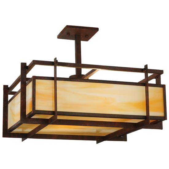 2nd Ave Design 05.1219.20.mod Boulder Creek Pendant in Rusty Nail