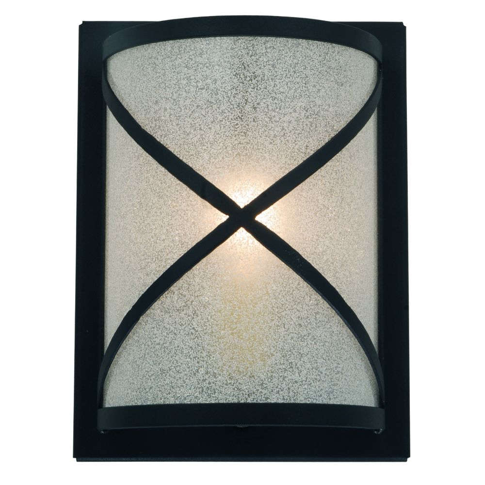 2nd Avenue Lighting 1-0481035316-1 6"W Whitewing Wall Sconce in Textured Black