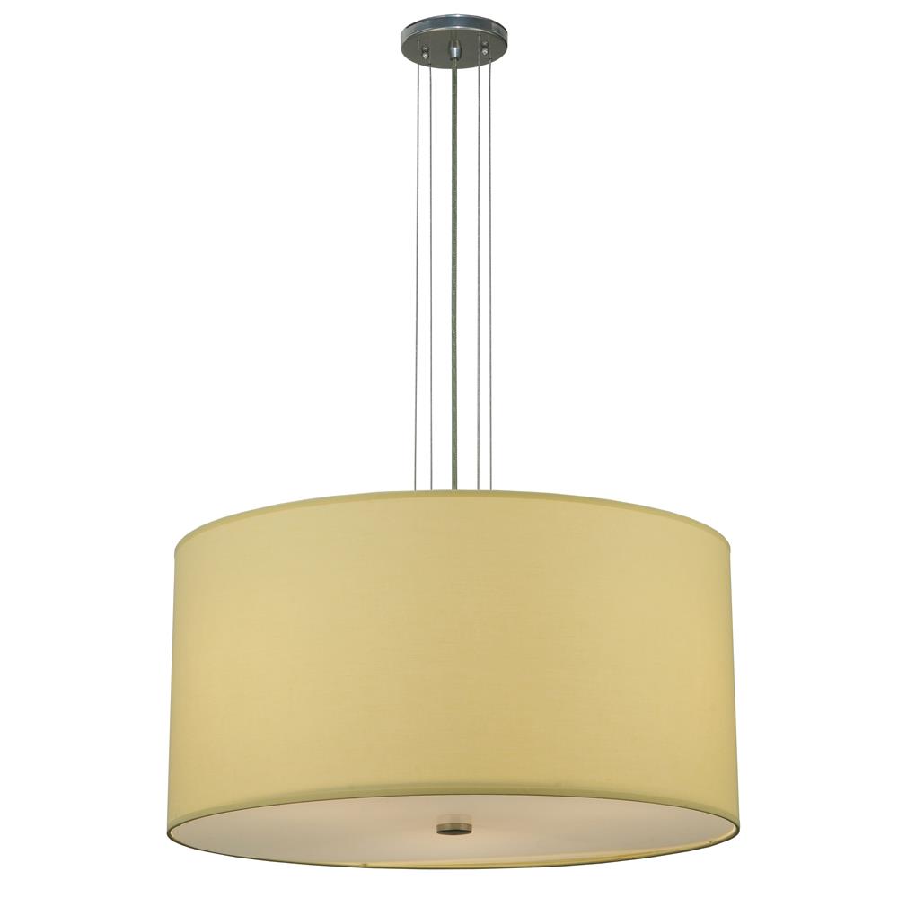 2nd Avenue Lighting 5633-48  Cilindro Beige Textrene Pendant in Extreme Chrome