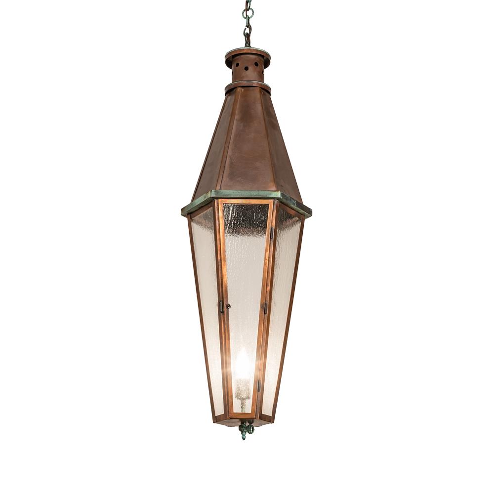 2nd Avenue Lighting 48259-191  Millesime Lantern Pendant in Vintage Copper And Craftsman Verdi