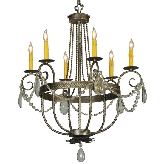 2nd Ave Design 221542.2.X Antonia 6 Chandelier in Corinth