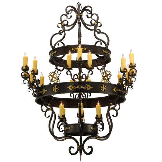 2nd Ave Design 01.0989.60.75H.PRCC.24 Santino Chandelier in Gilded Tobacco