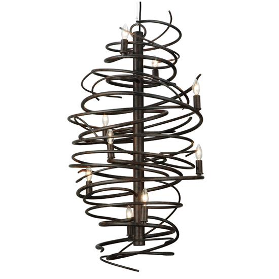 2nd Ave Design 01.1075.18.AIR Cyclone 9 Chandelier in Coffee Bean