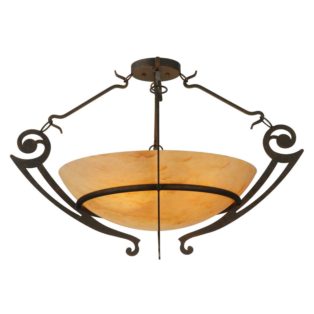 2nd Avenue Lighting 05.0721.36.24H.MOD  Ceres Semi-Flushmount in Gilded Tobacco
