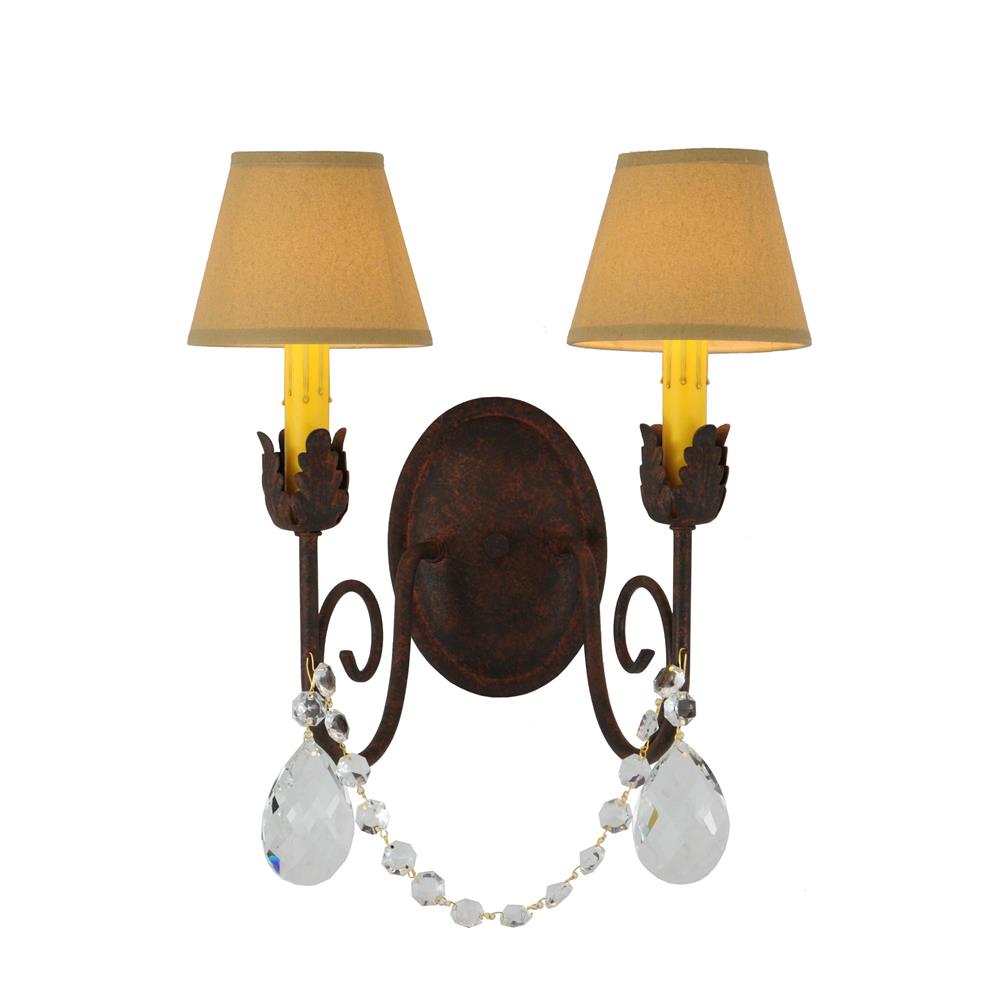 2nd Avenue Lighting 75806.2.X.NF  Antonia 2 LT Wall Sconce in Cajun Spice