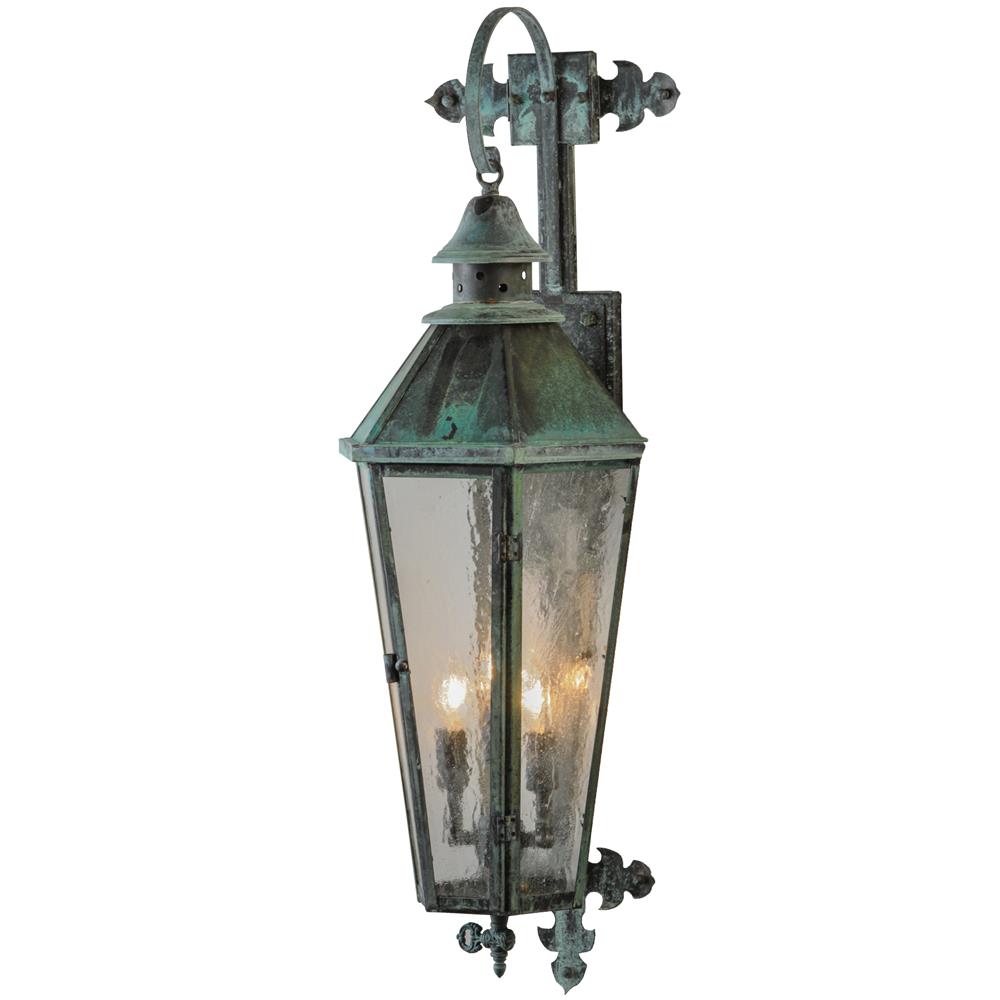 2nd Avenue Lighting 62184-10  Millesime Lantern Wall Sconce in Clear Seedy Glass
