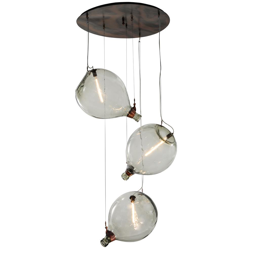 2nd Avenue Lighting QDJCP3A-36-59  Euri Tanta Pouring 3 LT Cascading Pendant in Vintage Copper