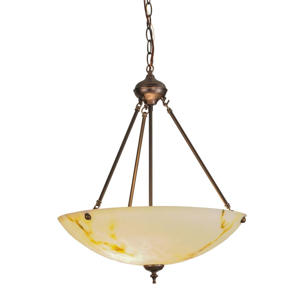 2nd Avenue Lighting AF7W  Corinth White Marble Inverted Pendant 