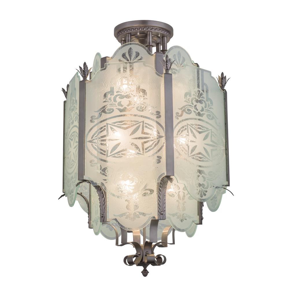 2nd Avenue Lighting 25172-6  Chartres Pendant in Antique Nickel
