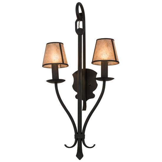 2nd Avenue Lighting 7745-21  Nehring 2 LT Wall Sconce in Costello Black