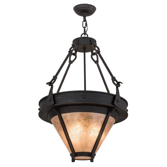 2nd Avenue Lighting 7745-24  Nehring Inverted Pendant in Costello Black