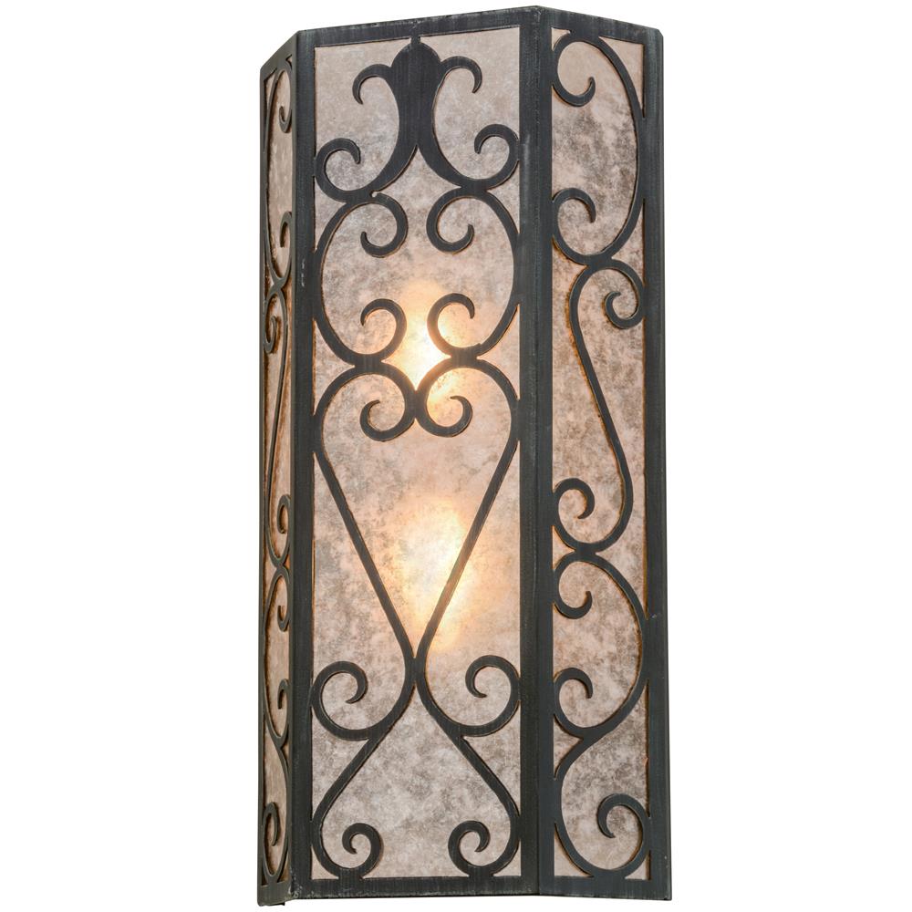 2nd Avenue Lighting 62359-12  Mia Wall Sconce in Antique Iron Gate