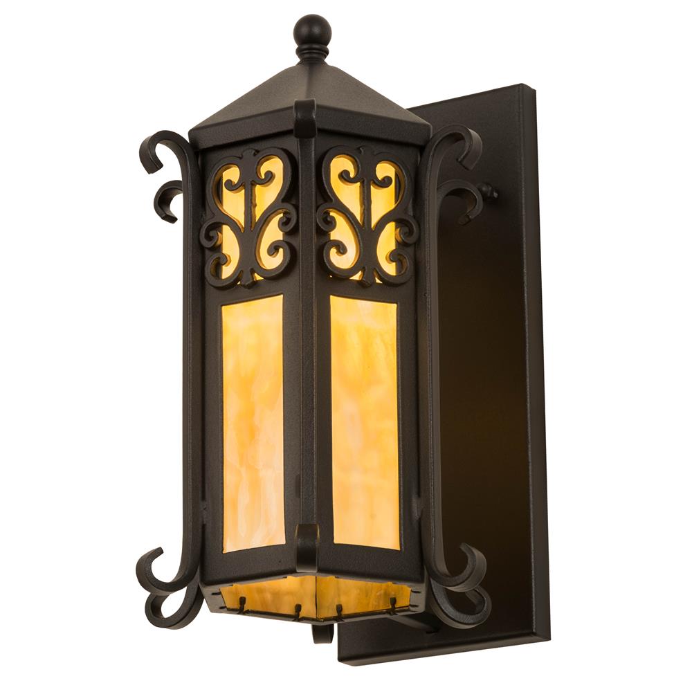 2nd Avenue Lighting 64009-2  Caprice Lantern Wall Sconce in Textured Black