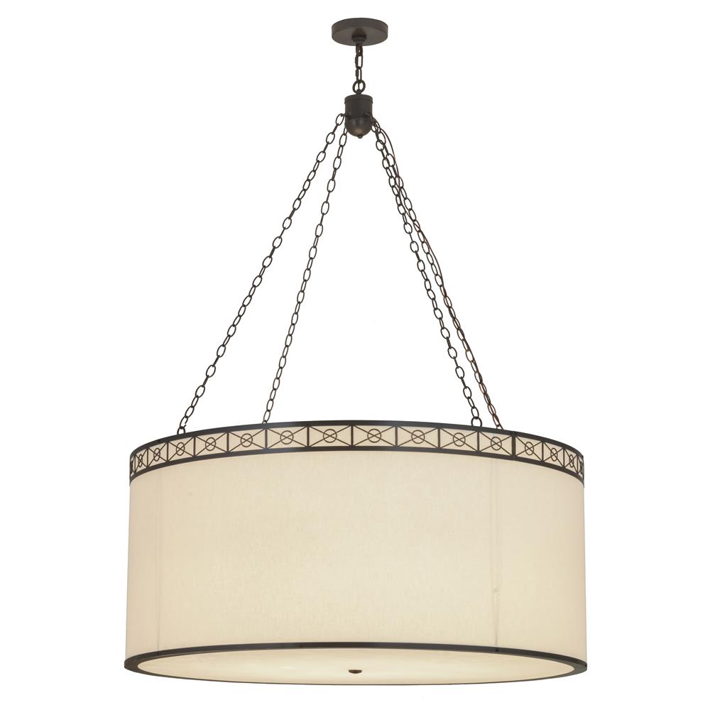 2nd Avenue Lighting 18938-85  Cilindro Circle X Textrene Pendant in Timeless Bronze