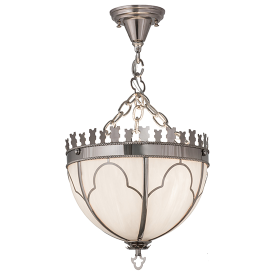 2nd Avenue Lighting 64783-1 W Gothic Inverted Pendant in Polished Nickel