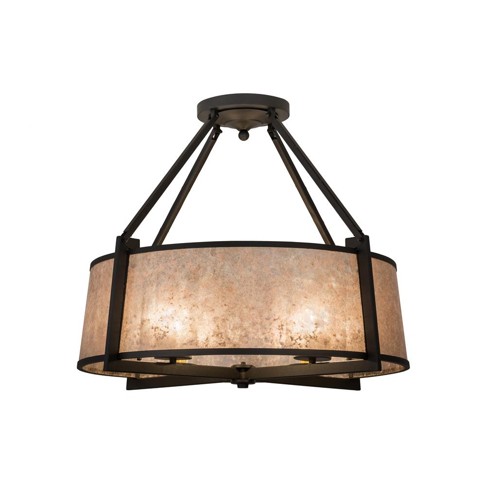 2nd Avenue Lighting 46088-5  Cilindro Lucy 4 LT Semi-Flushmount in Wrought Iron