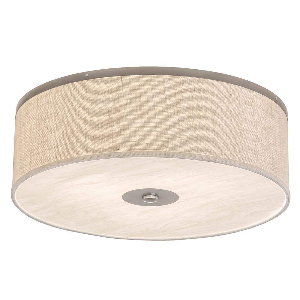 2nd Avenue Lighting 17622-7  Cilindro Textrene Flushmount in Nickel