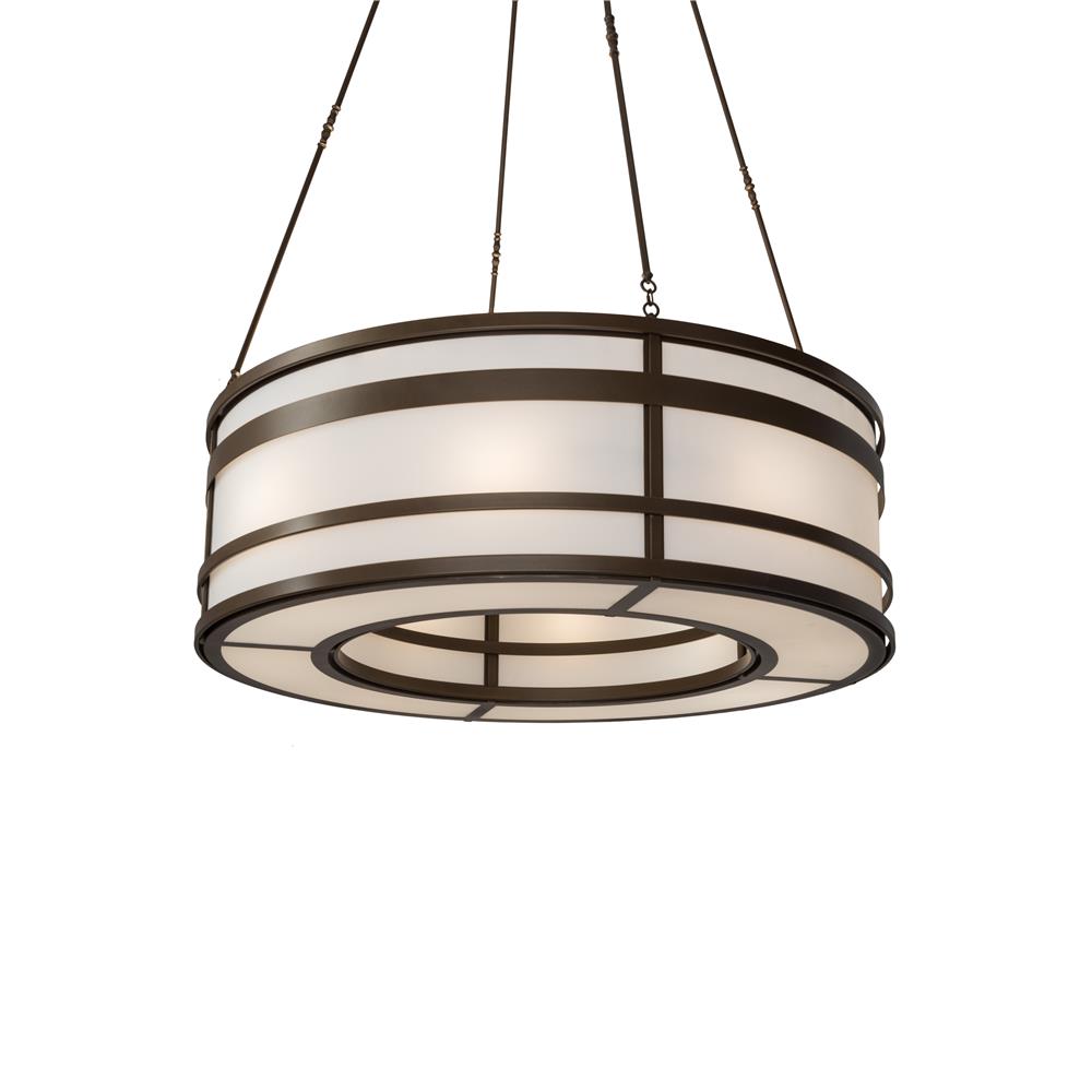 2nd Avenue Lighting 65455-2  Sargent Pendant in White Acrylic Sb Out