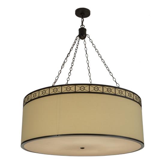 2nd Ave Design 18938-71 Cilindro Circle X Pendant in Timeless Bronze