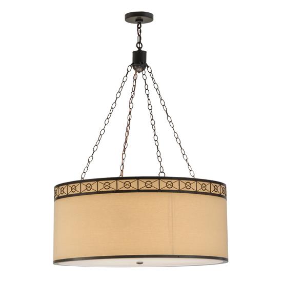 2nd Avenue Lighting 18938-35 Cilindro Circle X Pendants in Timeless Bronze