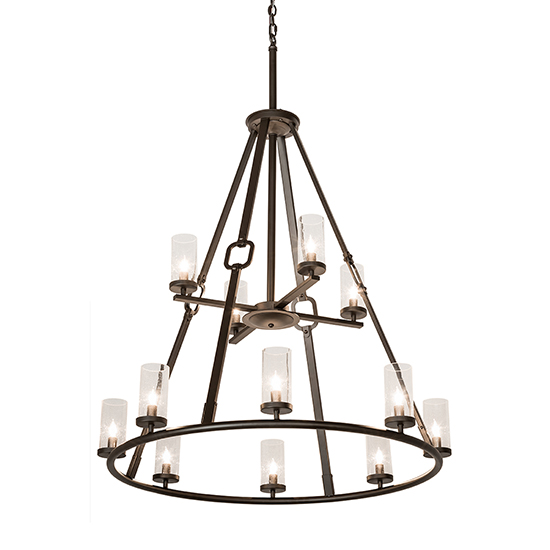 2nd Avenue Lighting 36396-72 Loxley Hugo Chandelier in Oil Rubbed Bronze