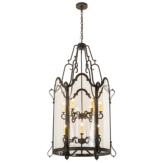 2nd Avenue Lighting 2549-38 Dubrek Pendant in Old Wrought Iron