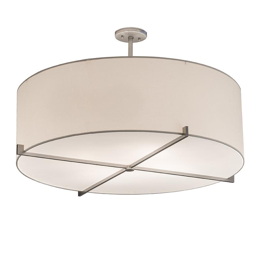 2nd Avenue Lighting 58743-1 Cilindro Semi Flush Mount in Brushed Nickel