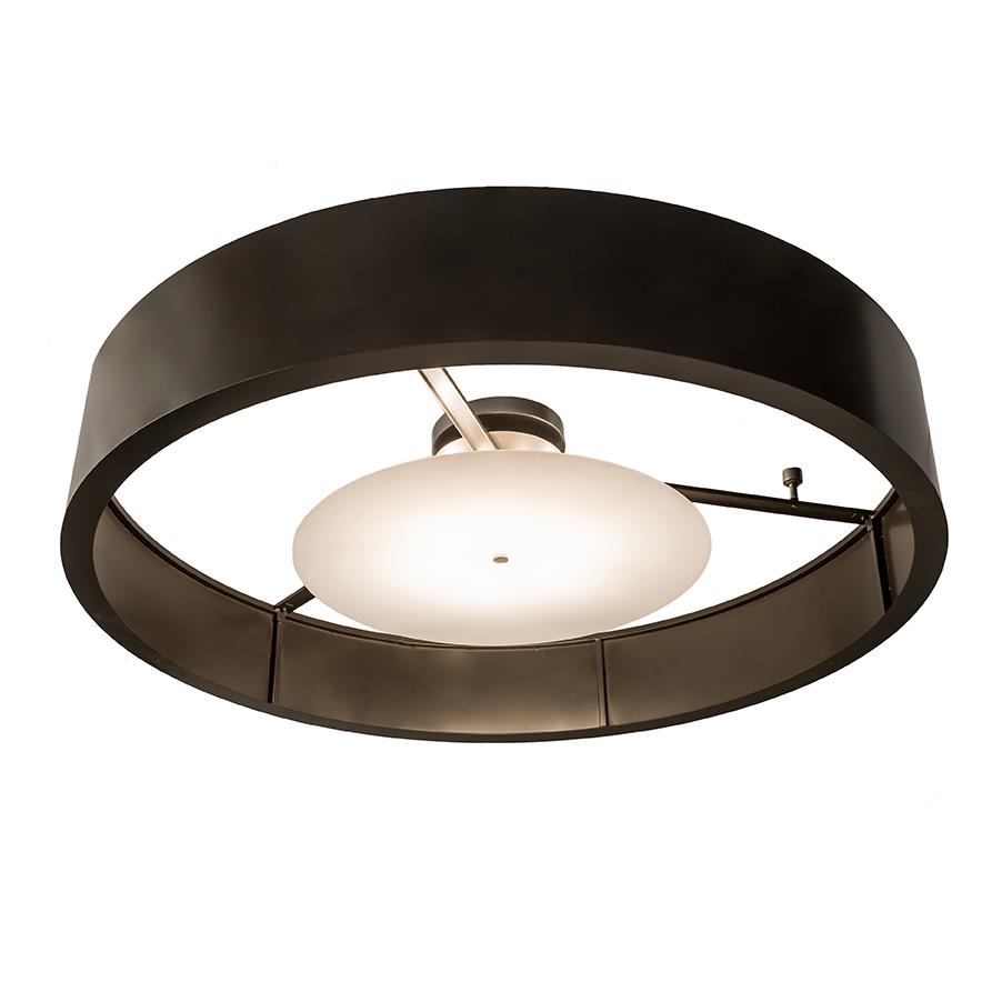2nd Avenue Lighting 48259-1080 Cilindro Chic Semi Flush Mount in Timeless Bronze